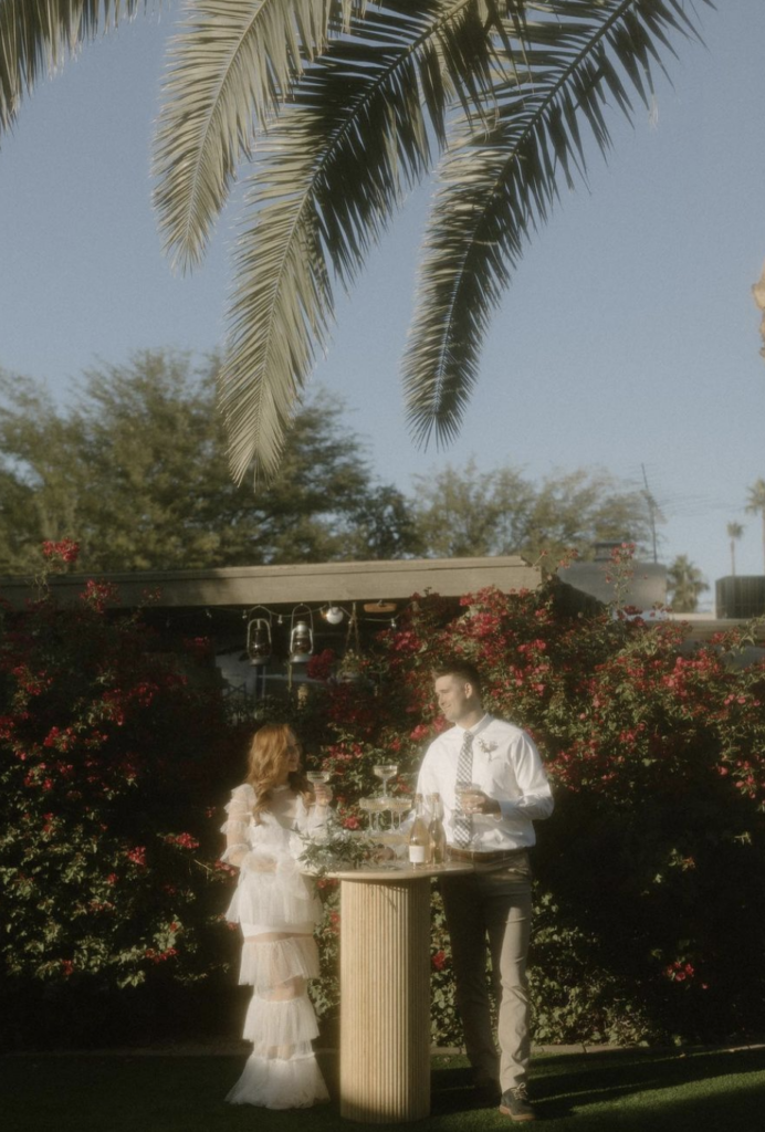 Backyard Pool Elopement Wedding in Scottsdale, Arizona
